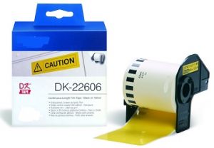 COMPATIBLE Brother Label 62mmX15.24m P-Touch QL1000 1050 1060 (DK-22606), (Yellow)