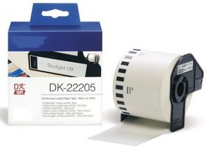 COMPATIBLE Brother Label 62mmX30.48m P-Touch QL1000 1050 1060 (DK-22205), (White)