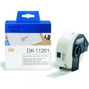 COMPATIBLE Brother Label 29mmX90mm 400psc P-Touch QL1000 1050 1060 (DK-11201), (White)