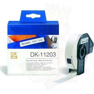 COMPATIBLE Brother Label 17mmX87mm 300psc P-Touch QL1000 1050 1060 (DK-11203), (White)