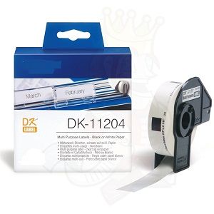 COMPATIBLE Brother Label 17mmX54mm 400psc P-Touch QL1000 1050 1060 (DK-11204), (White)