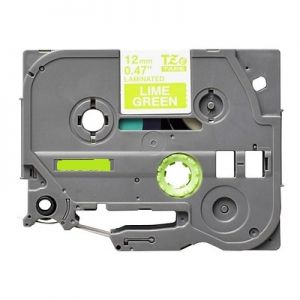 COMPATIBLE Brother Label Label color White-Green 12mmX5m P-Touch (TZe-MQG35), (White-Green)