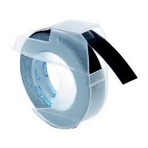 COMPATIBLE DYMO Label Dymo Junior/Omega Nastro a relievo 3D-9MMx3M (S0898130), (Black) - 9mmx3m