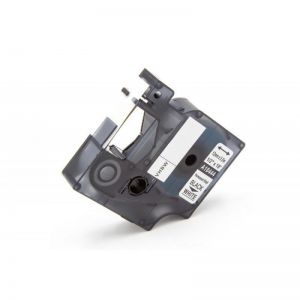 COMPATIBLE DYMO Label 12mmX5.5M Dymo Rhino 4200,5200,5000,6000 (S0718600), (Black-White )