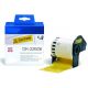 COMPATIBLE Brother Label 62mmX15.24m P-Touch QL1000 1050 1060 (DK-22606), (Yellow)