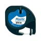COMPATIBLE DYMO Label 12mmX4m Plastica Dymo 2000,LT100H,QX50 (S0721660), (Black-White)