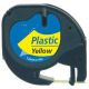 COMPATIBLE DYMO Label 12mmX4m Plastica Dymo 2000,LT100H,QX50 (S0721670), (Black-Yellow)