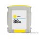 COMPATIBLE HP Ink with Chip OFFICEJET PRO K550XXX-28 ML 28ML (C9393AE), (Yellow) - 28 ml 